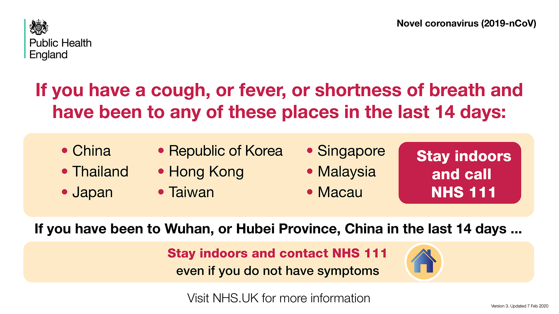 Coronavirus information Coronavirus information